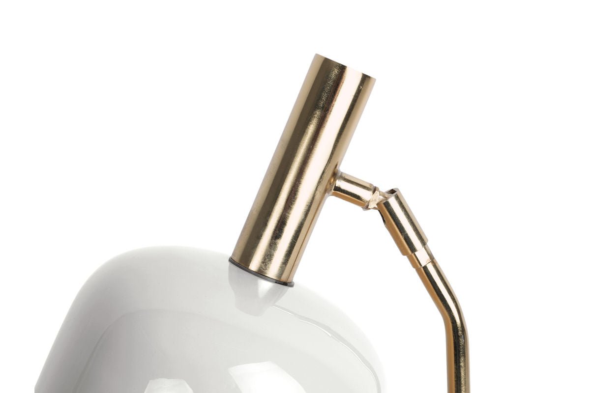 Luxusbetten24 Norex Stehlampe aus Eisen mit Emaille Beschichtung