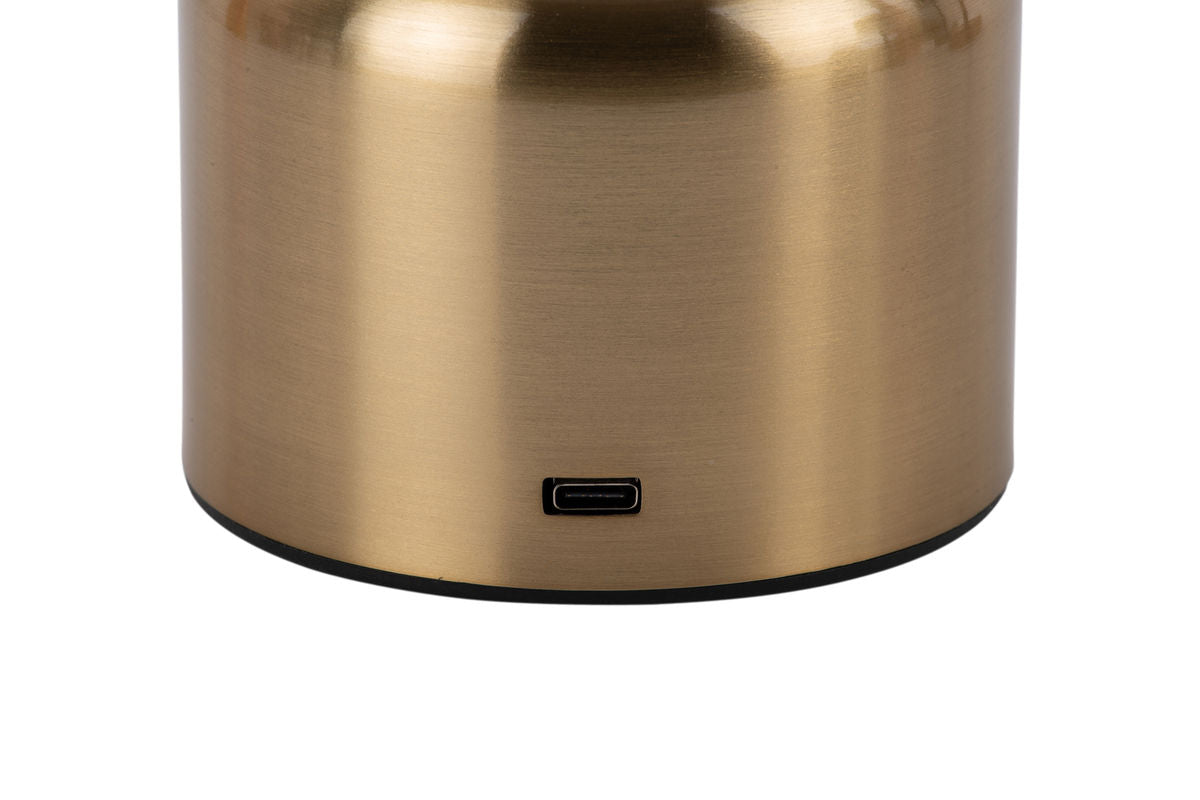 Luxusbetten24 Budapest Tischlampe Designlampe aus Eisen mit LED