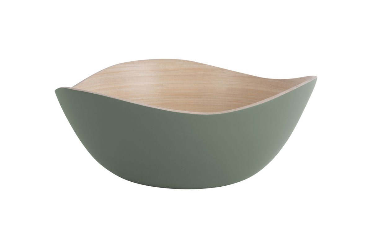 Luxusbetten24 Clarioné Schale aus Bamboo 3er Set Waldgrün
