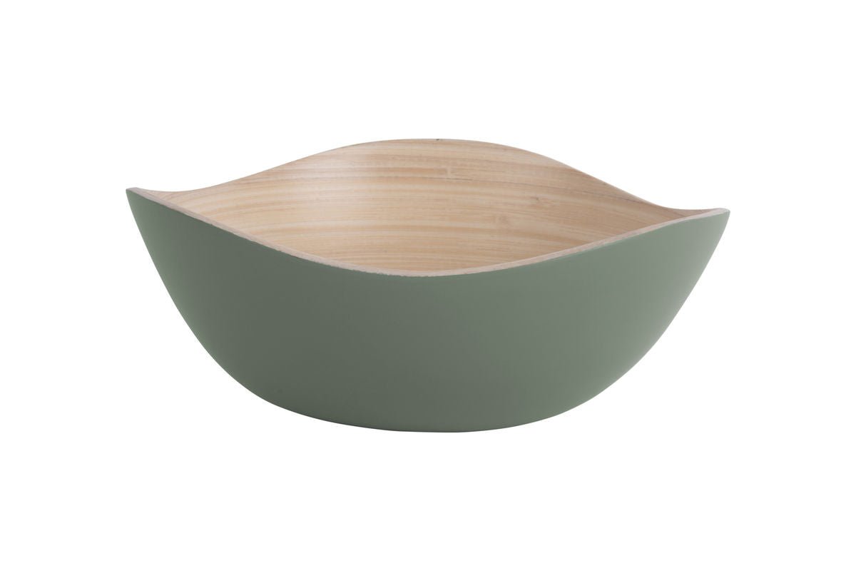 Luxusbetten24 Clarioné Schale aus Bamboo 3er Set Waldgrün