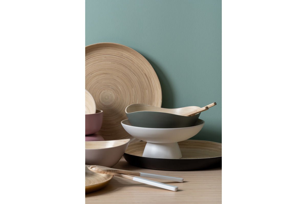Luxusbetten24 Clarioné Schale aus Bamboo 3er Set Waldgrün