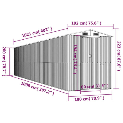 Abri Jardin Métal vidaXL 3147459