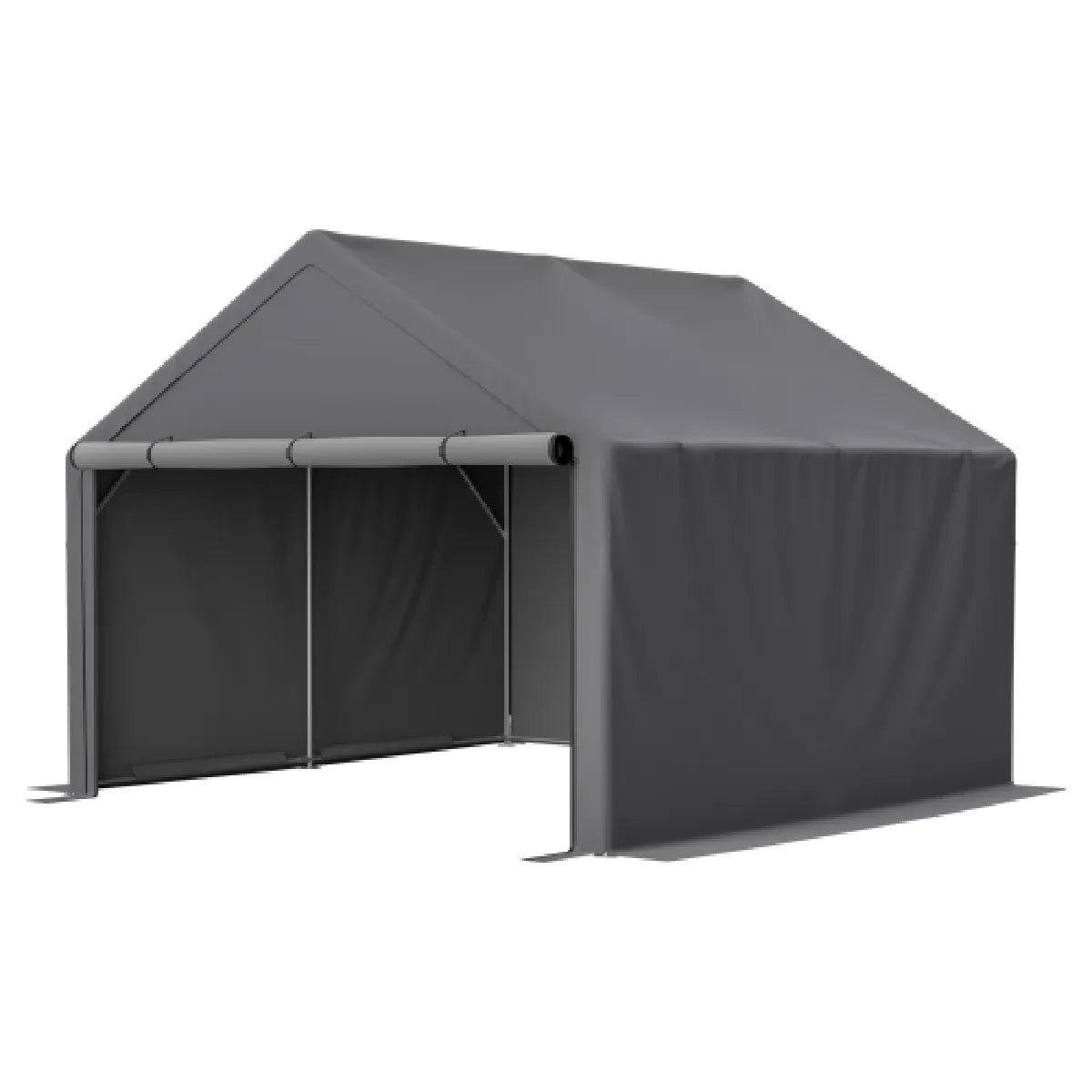 ByteLike Cobertizo de Almacenamiento Exterior Gris Oscuro para Jardín