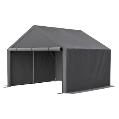 ByteLike Cobertizo de Almacenamiento Exterior Gris Oscuro para Jardín