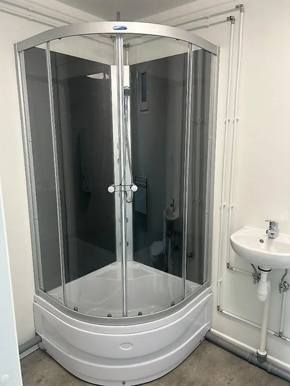 Modularer Container 2024 Büro Sanitär Dusche Flexibel für temporäre Einsätze