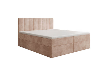 Luxusbetten24 Sofia Boxspringbett Cord mit Stauraum