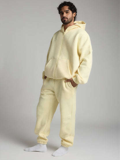 Comfrt Cloud Zip Hoodie Oversized Unisex Cotton Comfort