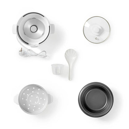 Nedis KARC06WT Cocina De Arroz 300 W 0,6 L Blanco