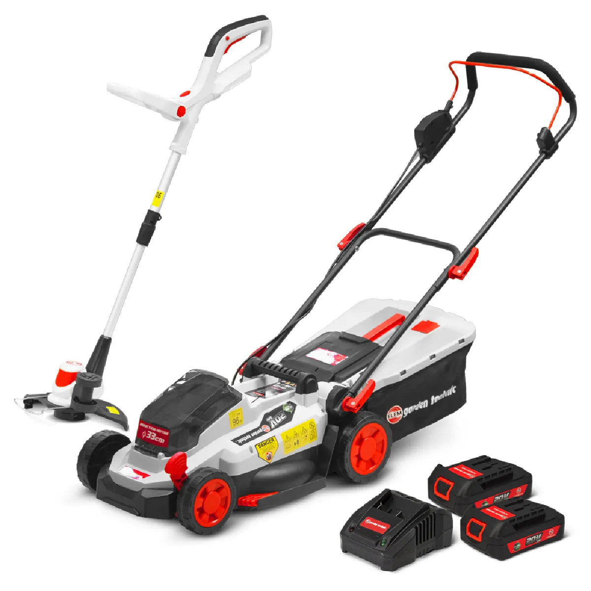 Elem Cortacésped Technic Kit Eléctrico con Bordes 20V