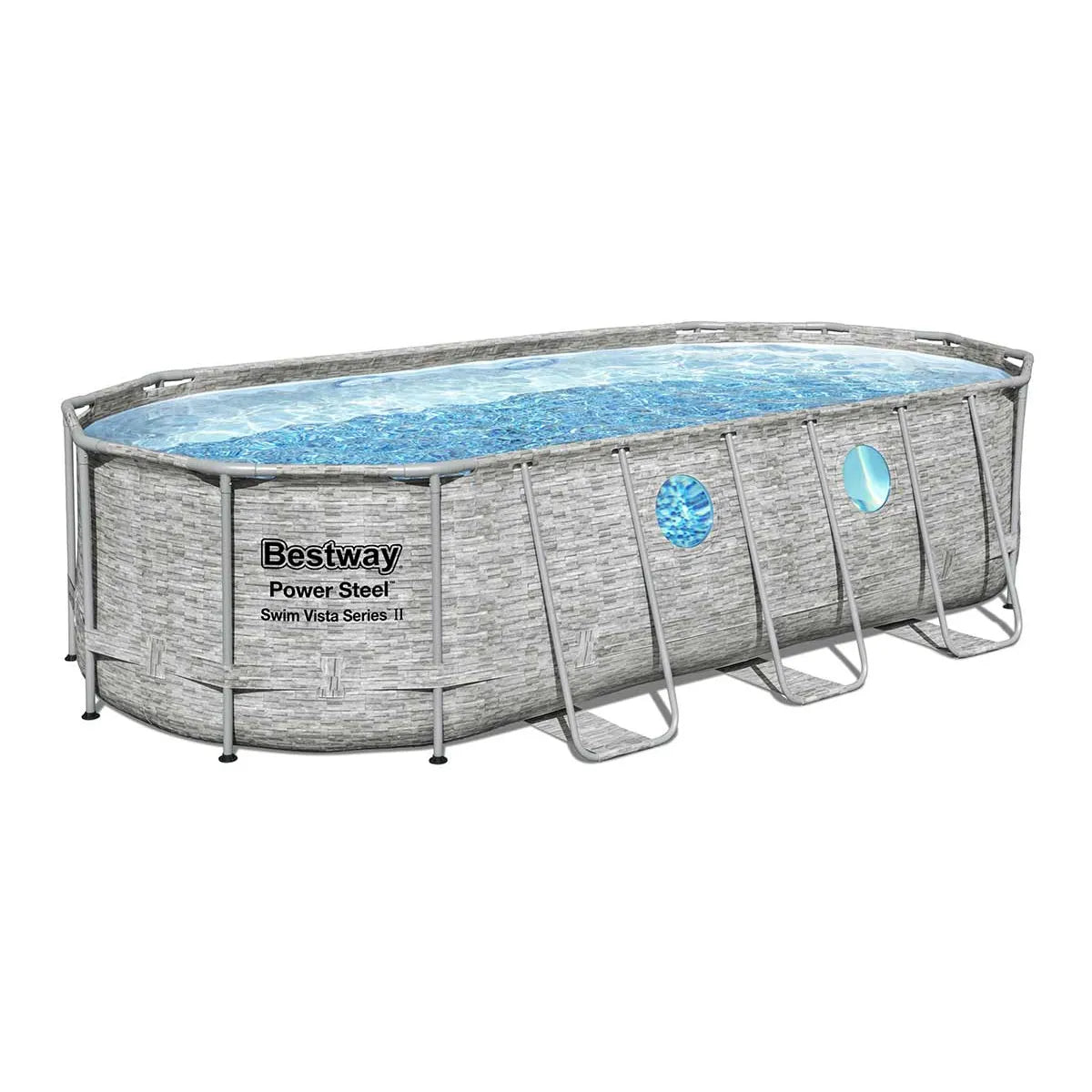 Bestway Piscina SwimVista con Ventanas 5,49x2,74x1,22 m