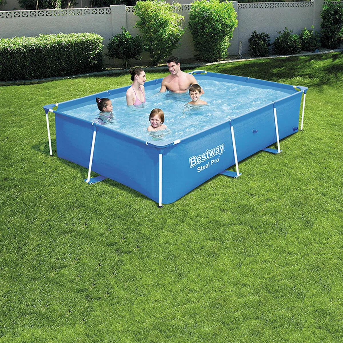 Bestway Piscina Desmontable Rectangular 259x170x61 Cm Azul de Jardín