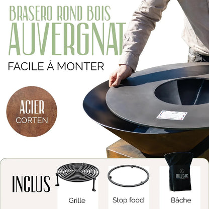 Grill chic Brasero de jardin - Marron