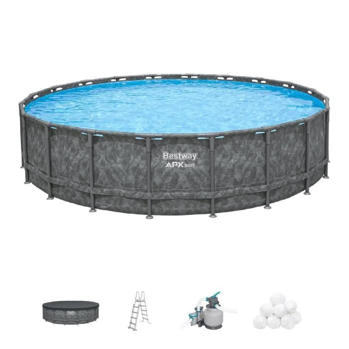 Bestway APX 365 Piscina Tubular Redonda 6.71 x 1.32 m