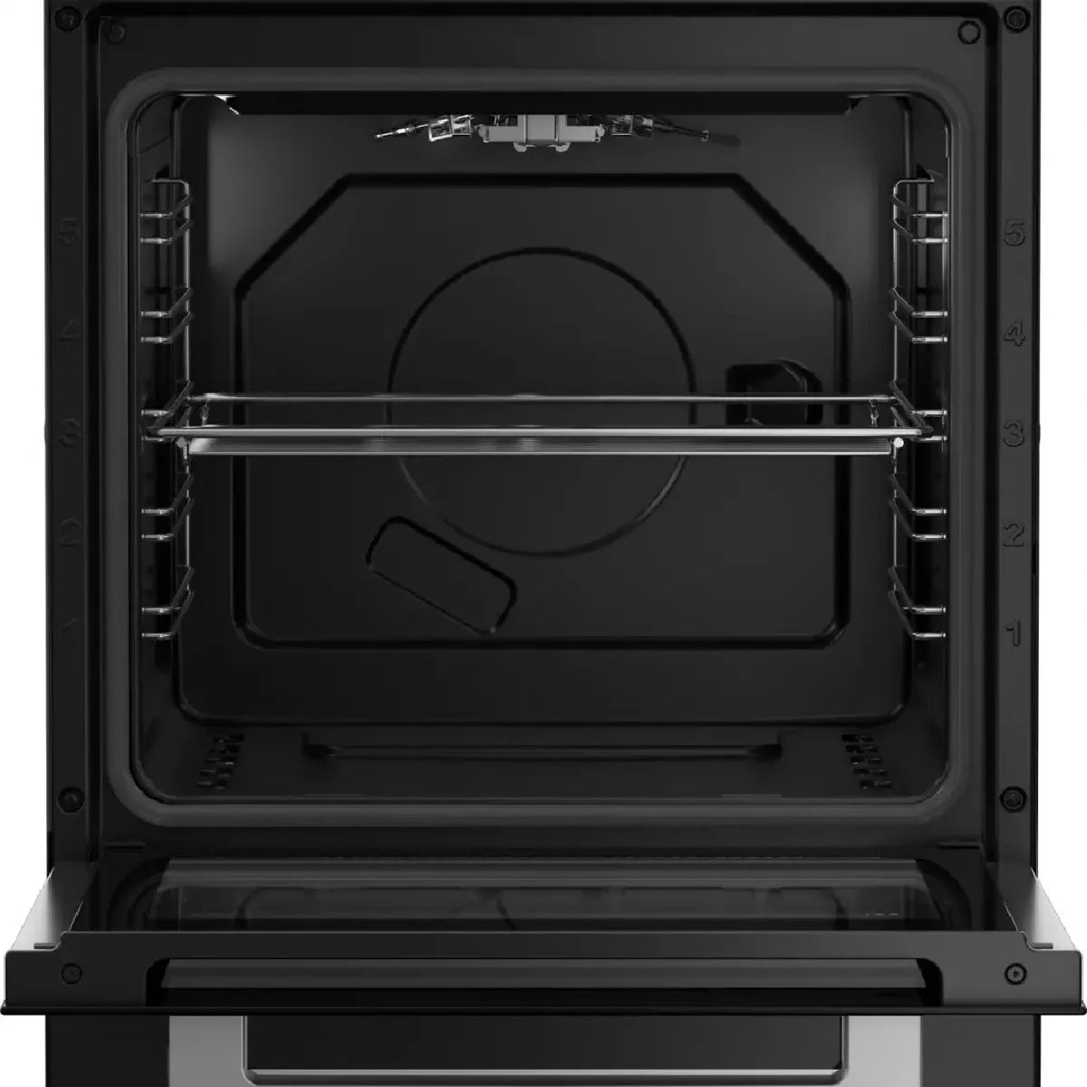 Beko FSG52010GBC Cocina a Gas Negra Inox 4 Quemadores