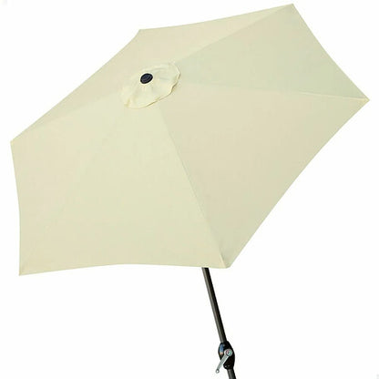 Aktive Sombrilla Redonda de Jardín Crema 300 cm Aluminio
