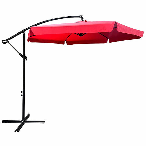 Akord Parasol de Jardín Octogonal Rojo 245×245 cm