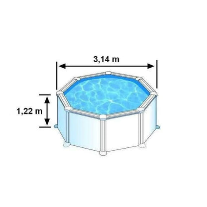 Gre Fidji Piscina Redonda 3 m – Arena y Escalera