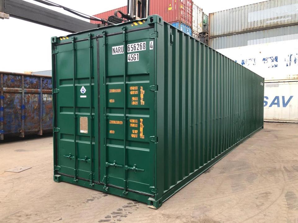 Contenedores Ejido SL Contenedor Marítimo 40 Pies High Cube Verde