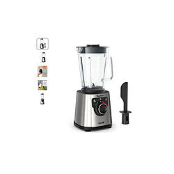 Beko TBN81808BX Licuadora Mesa 800W 6 Velocidades, Jarra Vidro