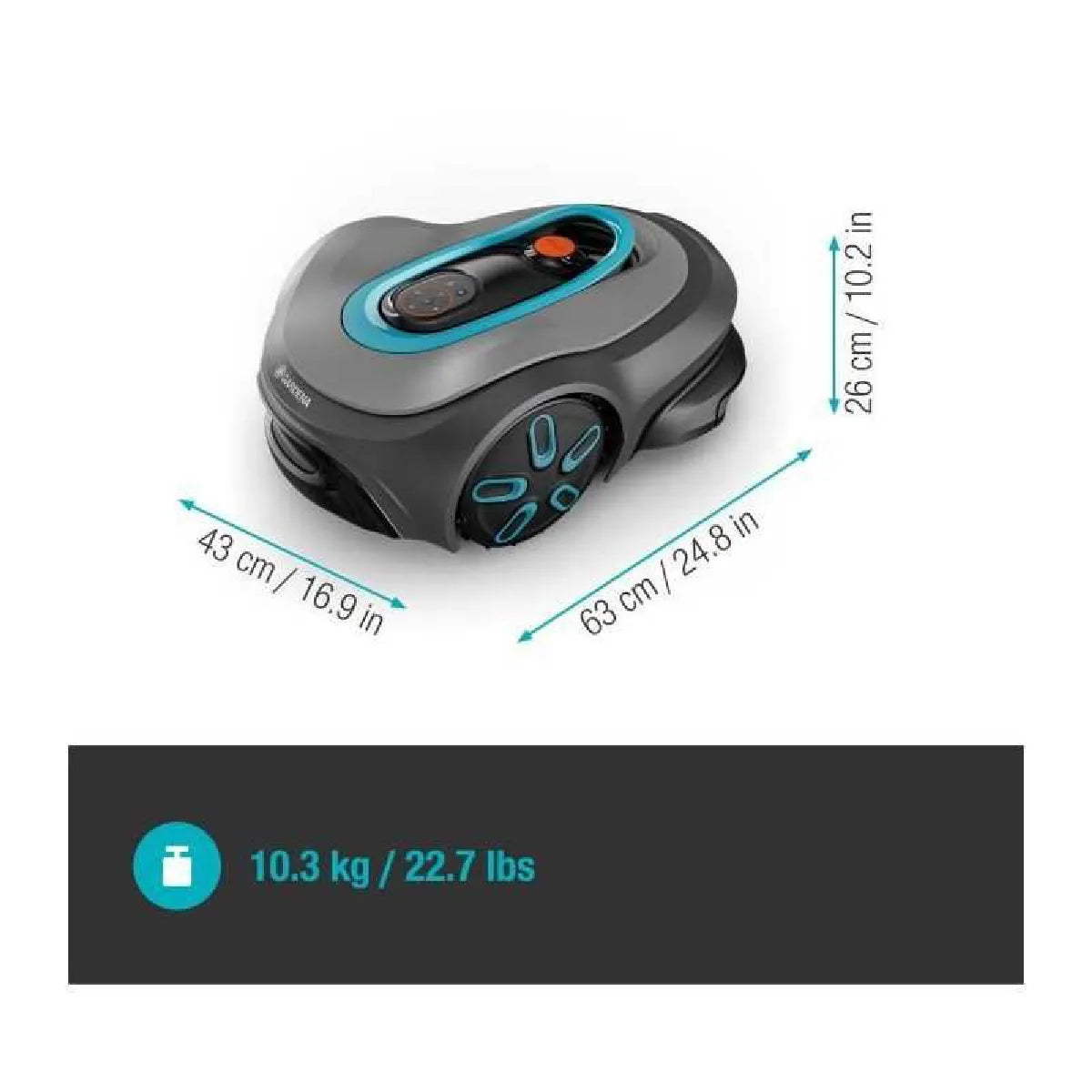 Gardena Smart SILENO Max Robot Cortacésped 800 m² Batería Li‑ion