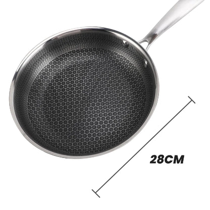 Poêle Inox 28cm Cheffinger Argent MKR00014302758