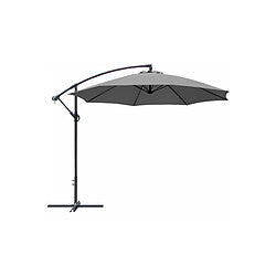 Alizé Parasol Deportado Redondo Gris 300 cm Exterior