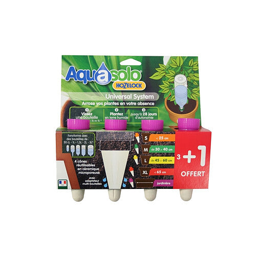 Aquasolo 10470 Sistema de Riego Universal Cono Cerámico Violet
