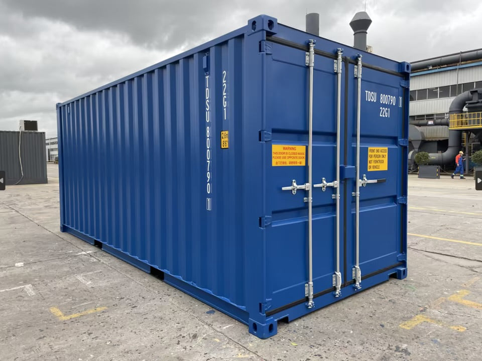 Contenedores Ejido Contenitore Marittimo 20 Pesi Blu Acciaio Inox