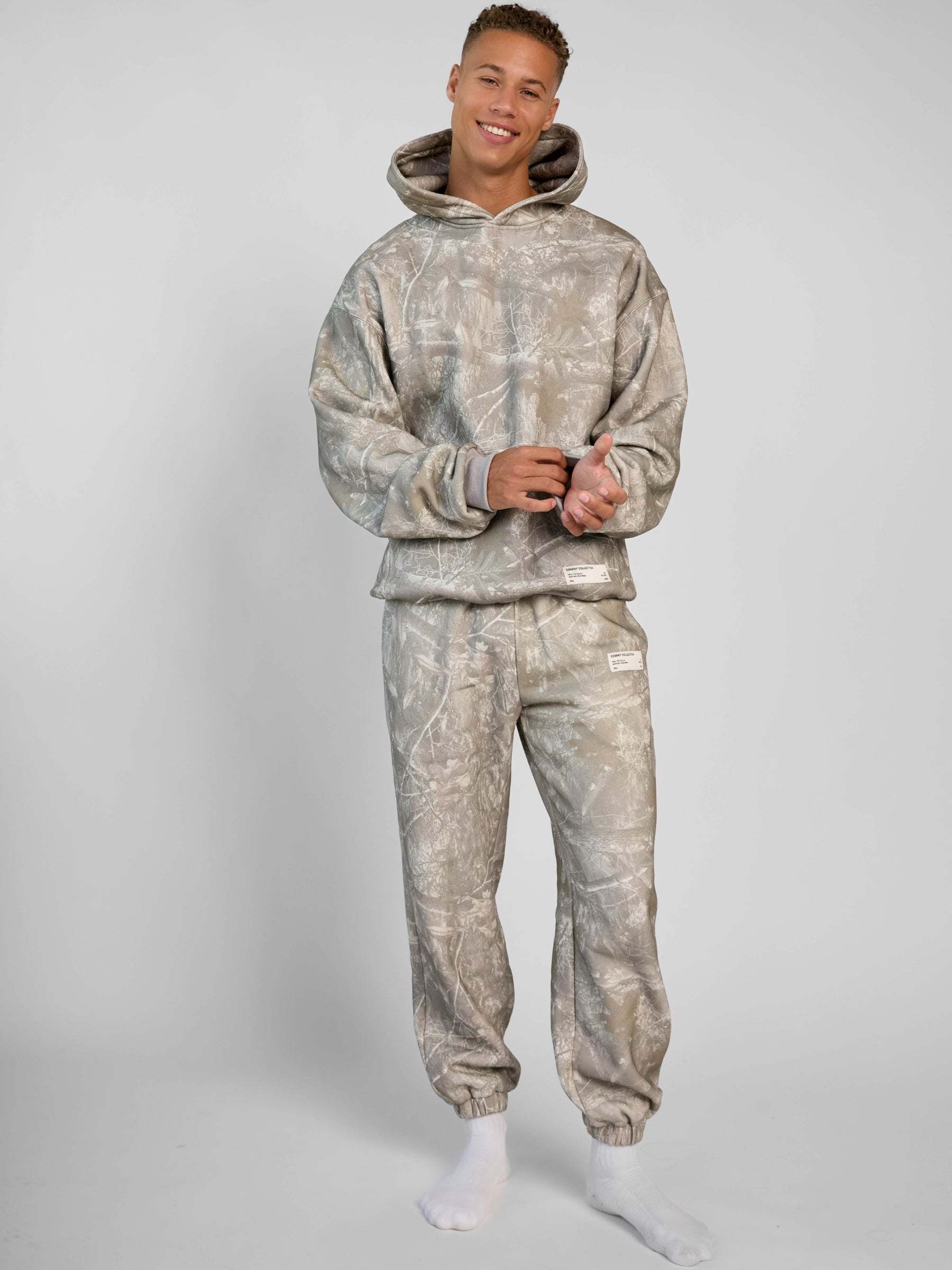 Comfrt Camo Kapuzenpullover Schweres Weiches Camouflage Design Unisex