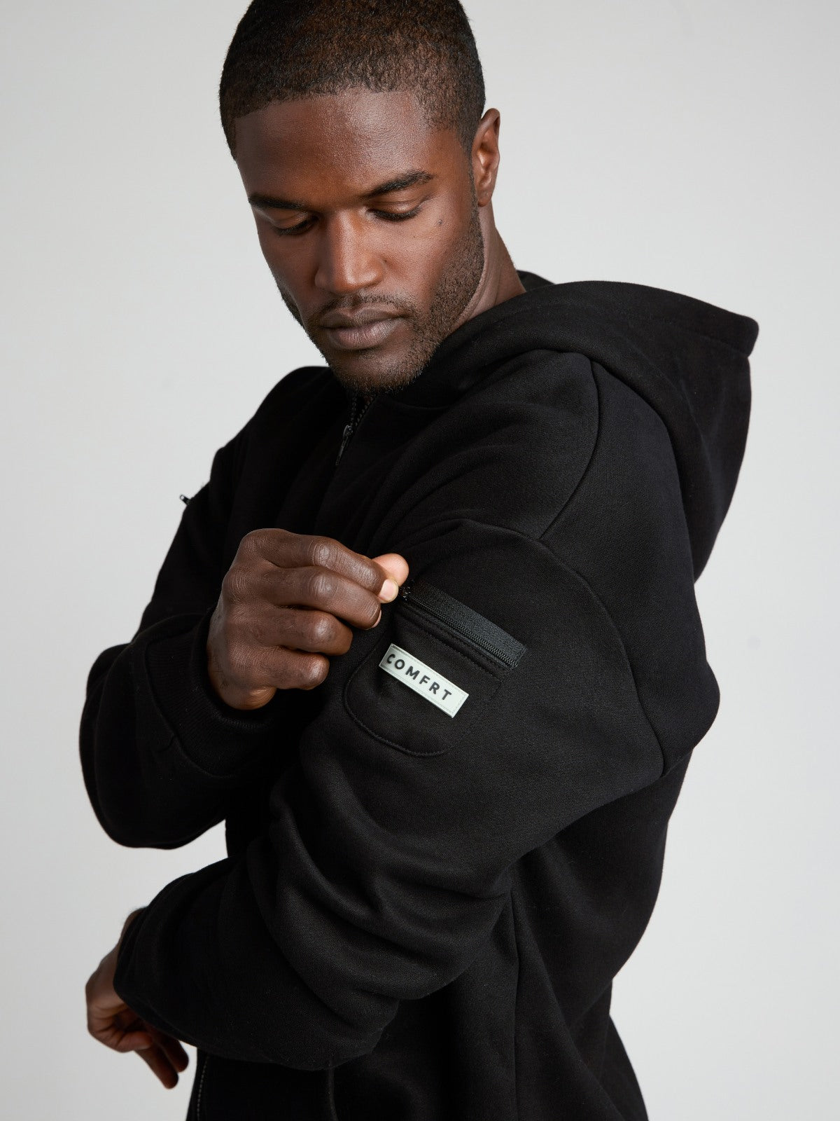 Comfrt Travel Essentials Zip Hoodie