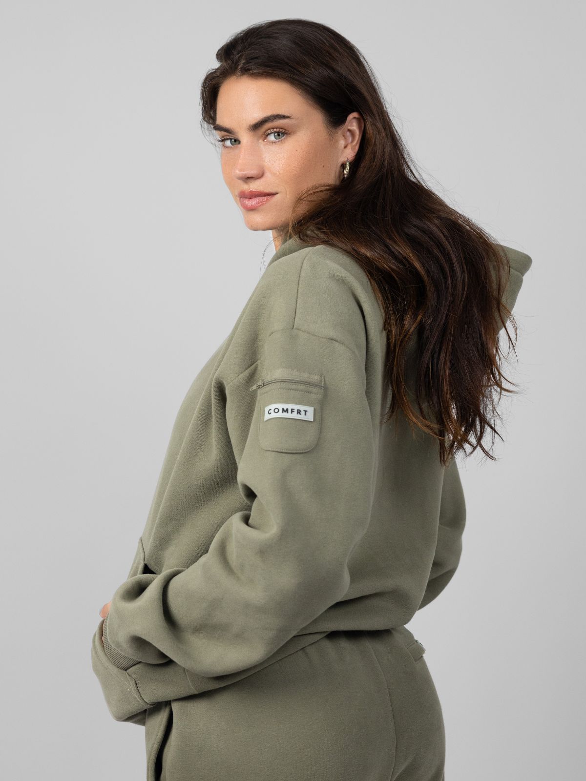 Comfrt Travel Essentials Kapuzenpullover – Superweiche Baumwollmischung, Mehrere Farben