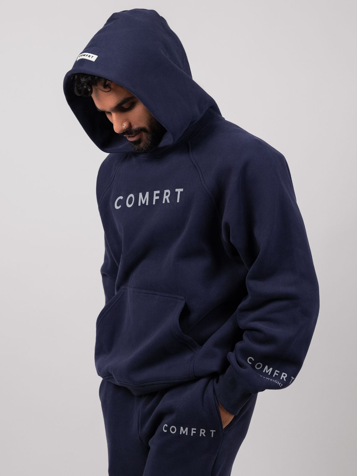 Comfrt Tranquil Hoodie Unisex Gewichtet Oversized Entspannend Komfort