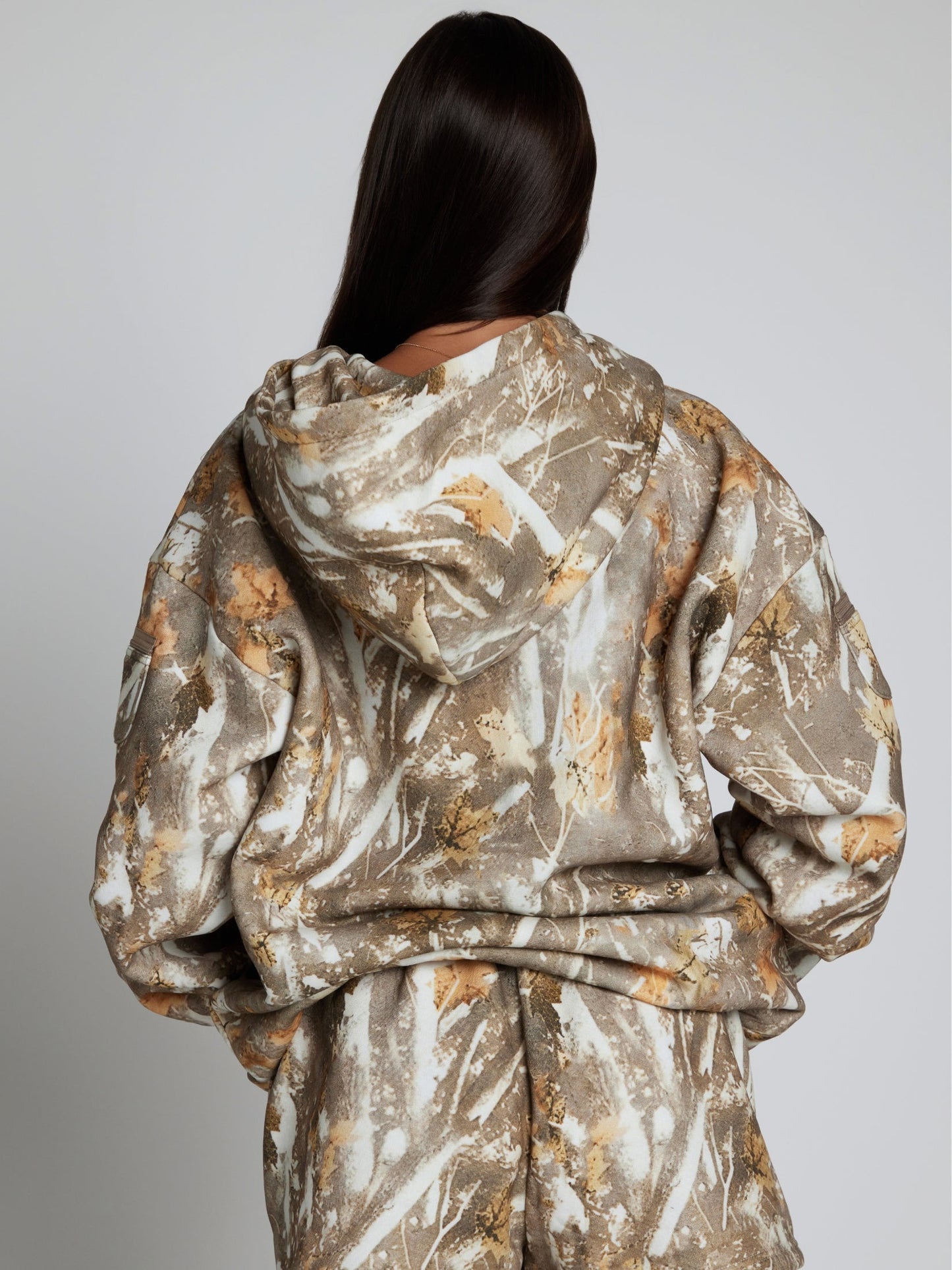 Comfrt Camo Zip Hoodie CloudTouch Fleece Oversized Unisex