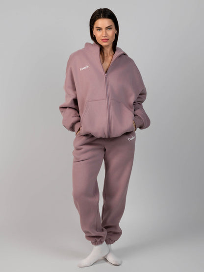 Comfrt Cloud Zip Hoodie Oversized Unisex Cotton Comfort