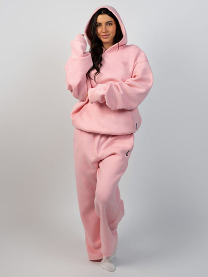 Comfrt Love Hoodie Unisex Baumwoll-Polyester Herz-Print Mehrfarbig Komfort