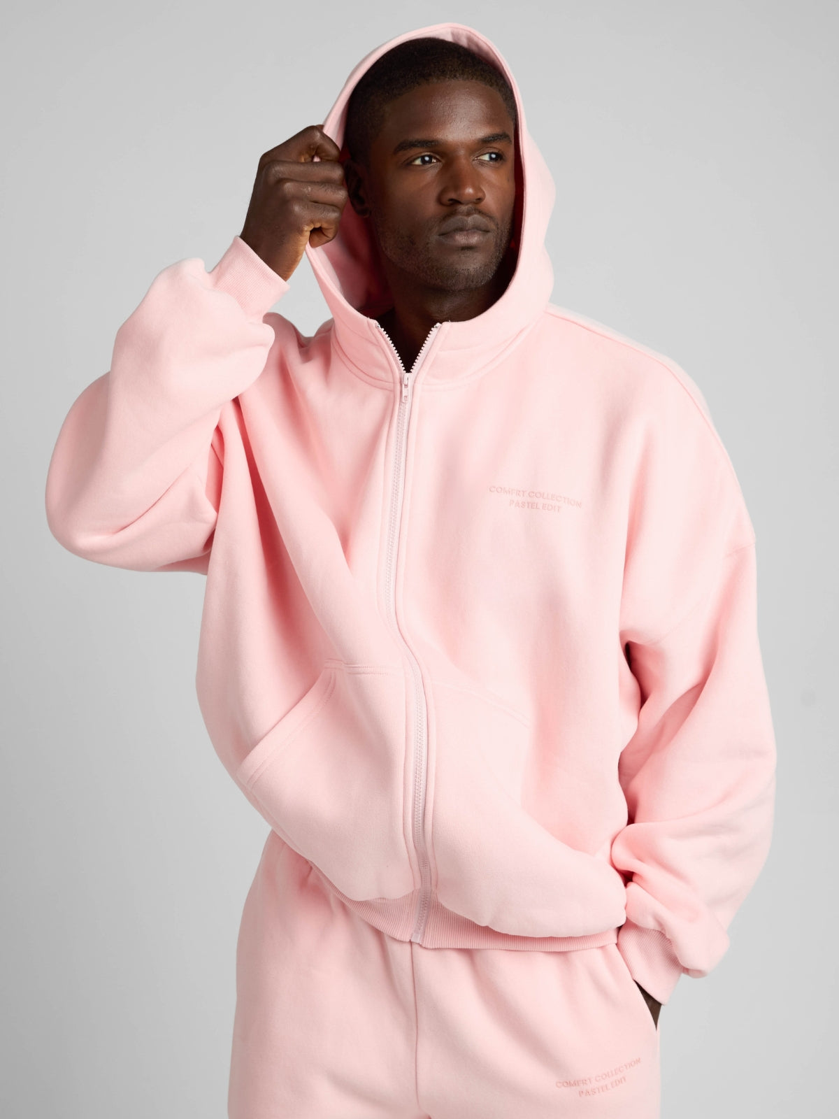 Comfrt Pastel Zip Hoodie CloudTouch Fleece