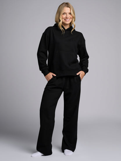 Comfrt Halo Leichtgewicht Crop Hoodie, Aqua Mist, Größe XS