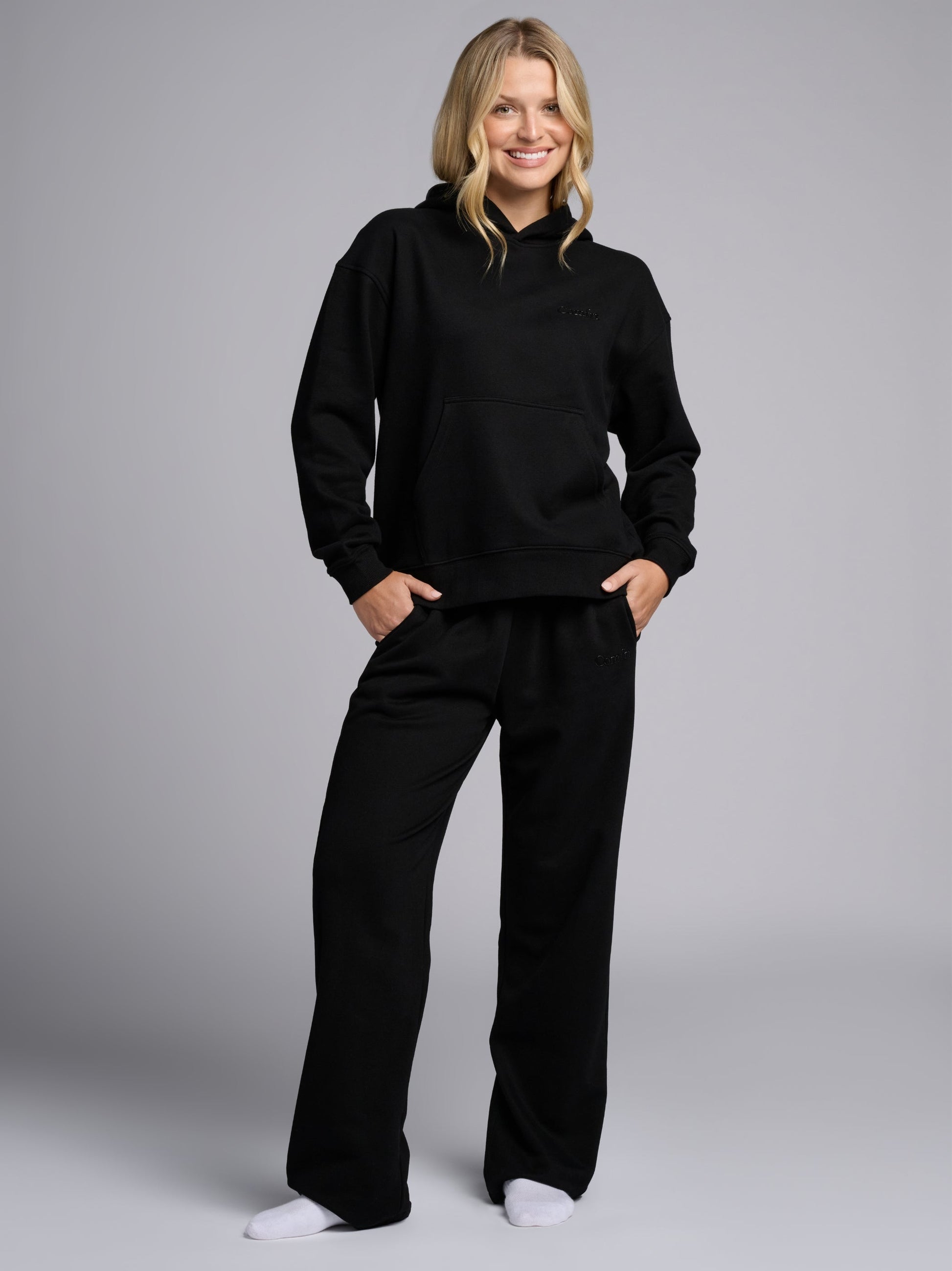 Comfrt Halo Leichtes Crop Hoodie Super Soft Baumwollmischung