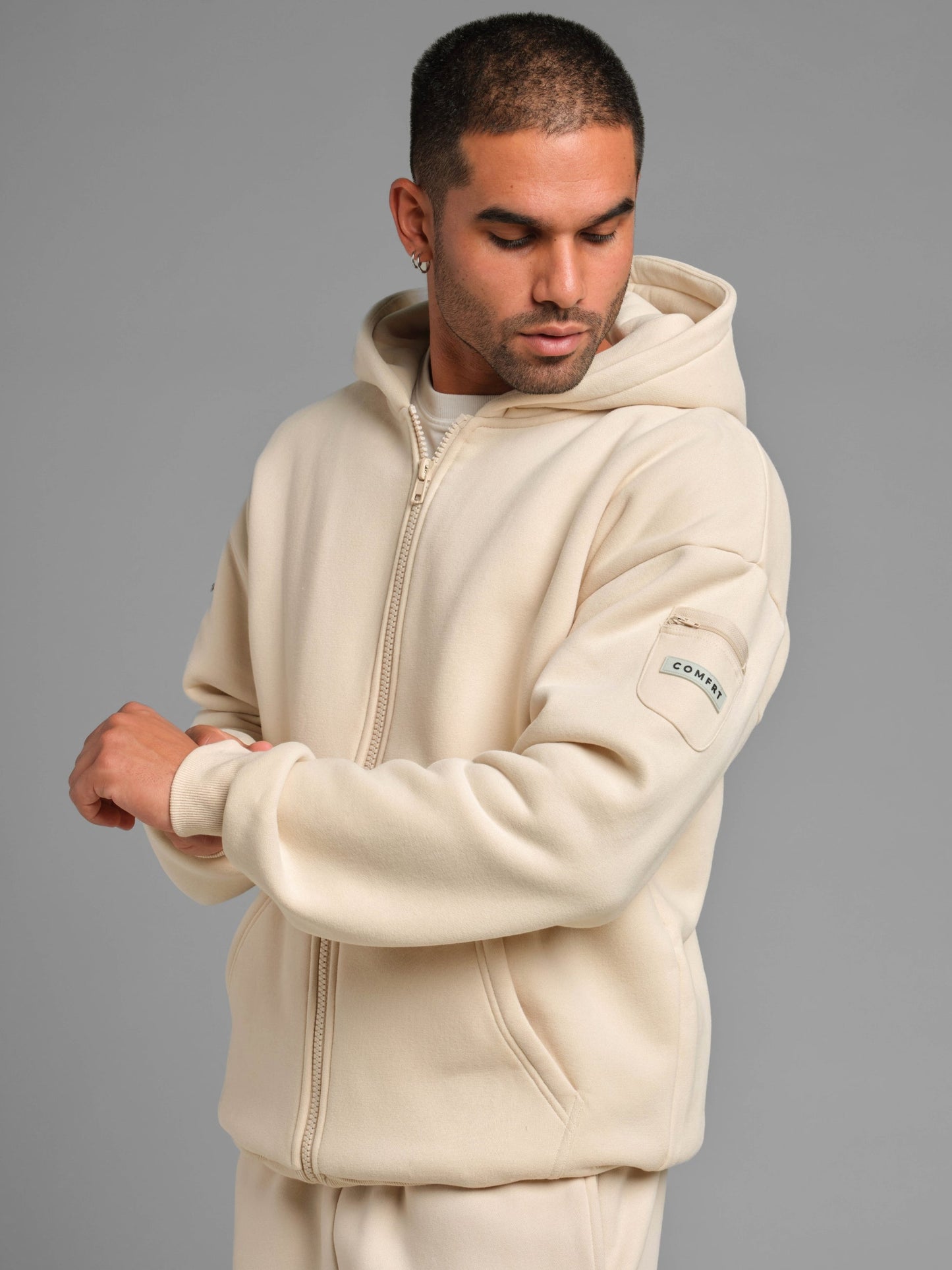 Comfrt Travel Essentials Zip Hoodie