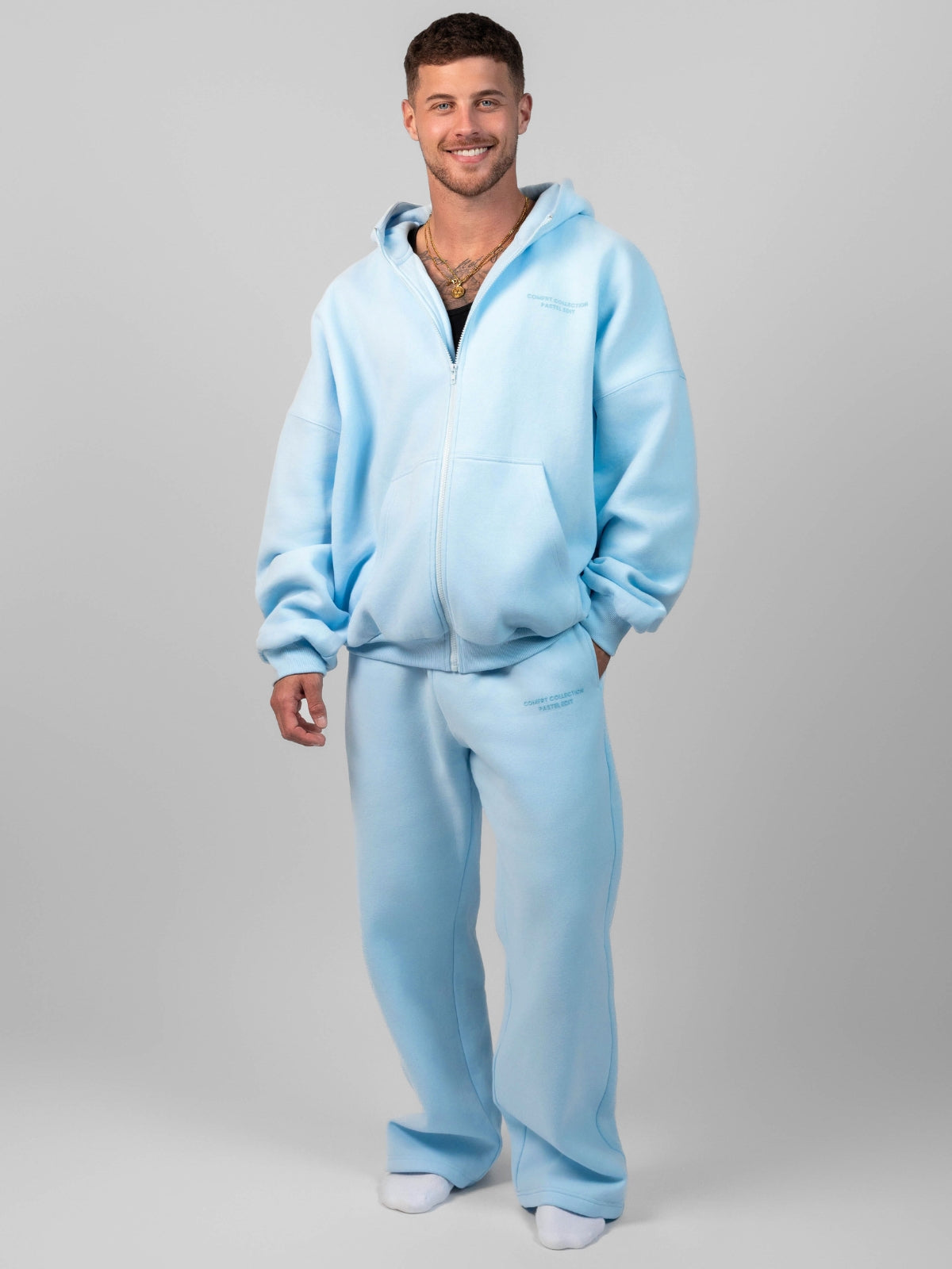Comfrt Pastel Zip Hoodie CloudTouch Fleece