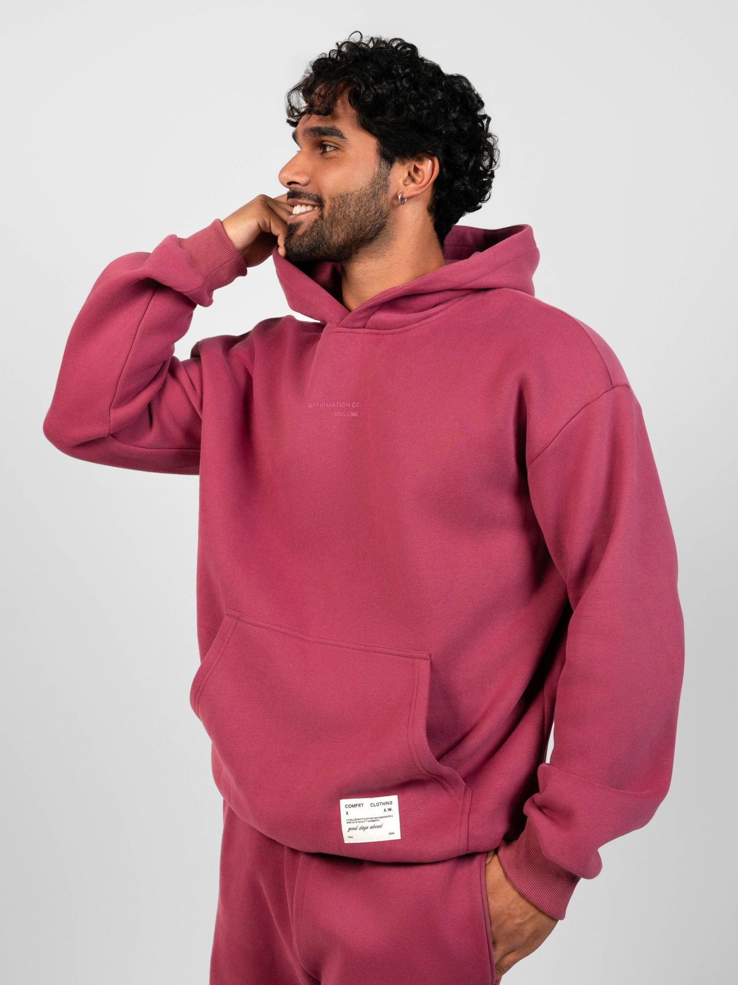 Comfrt Kapuzenpullover Oversized Passform Superweicher Baumwollmix Unisex Stil