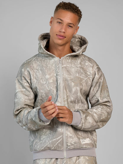 Comfrt Camo Zip Hoodie CloudTouch Fleece Oversized Unisex