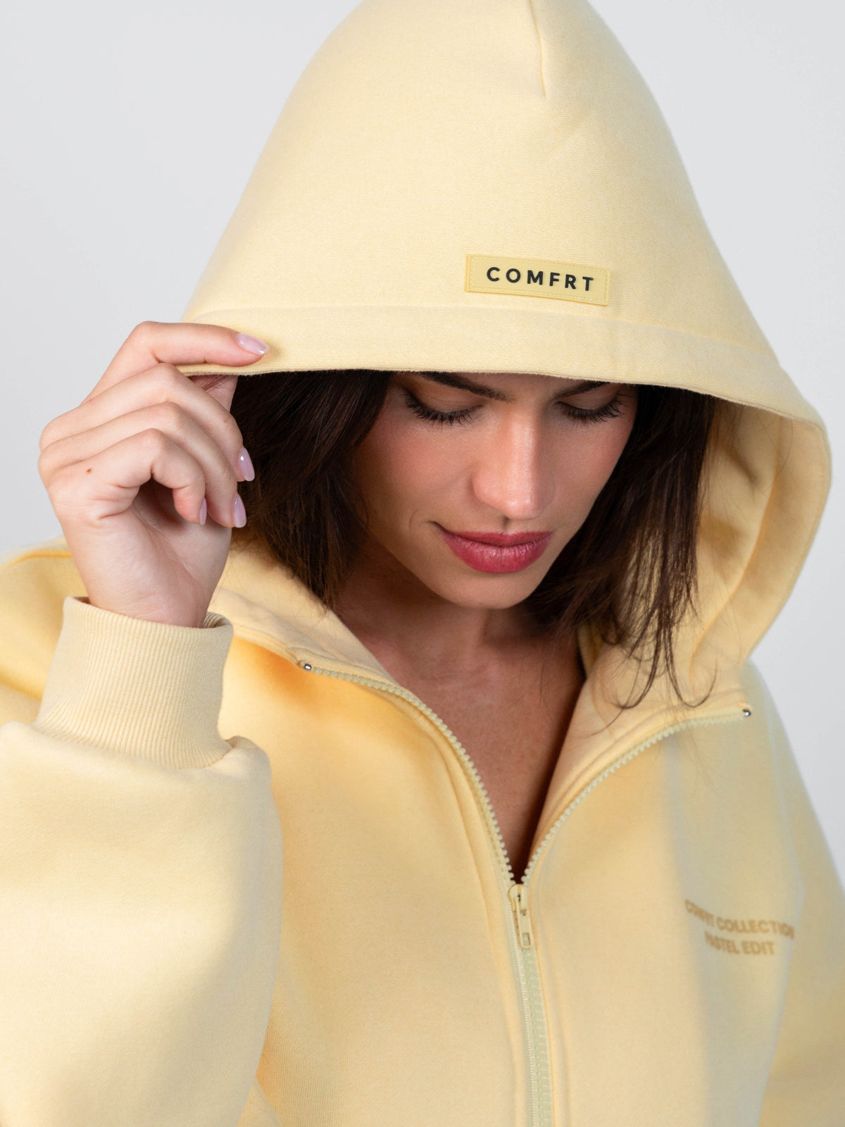 Comfrt Pastel Zip Hoodie CloudTouch Fleece