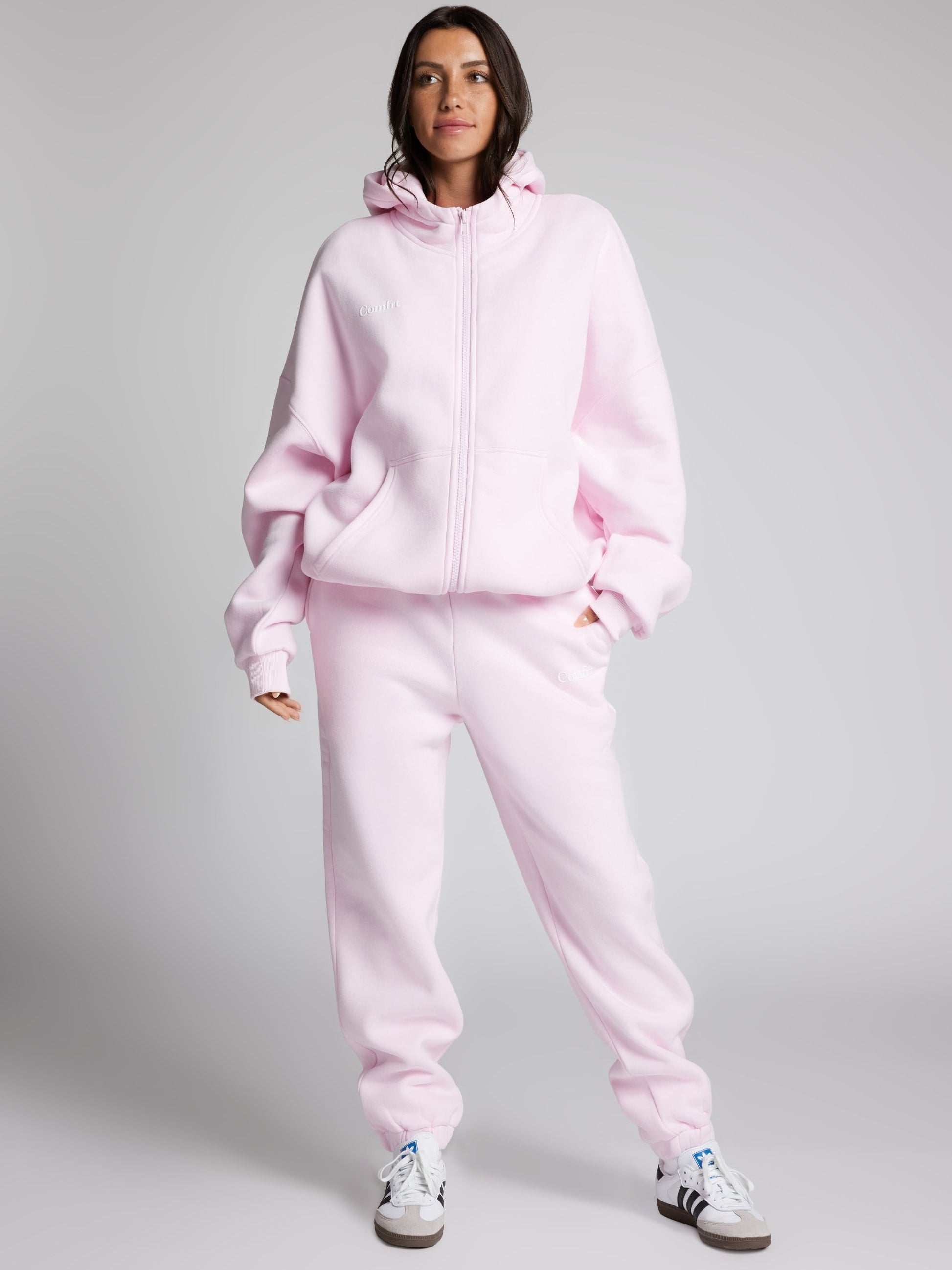 Comfrt Cloud Zip Hoodie Oversized Unisex Cotton Comfort