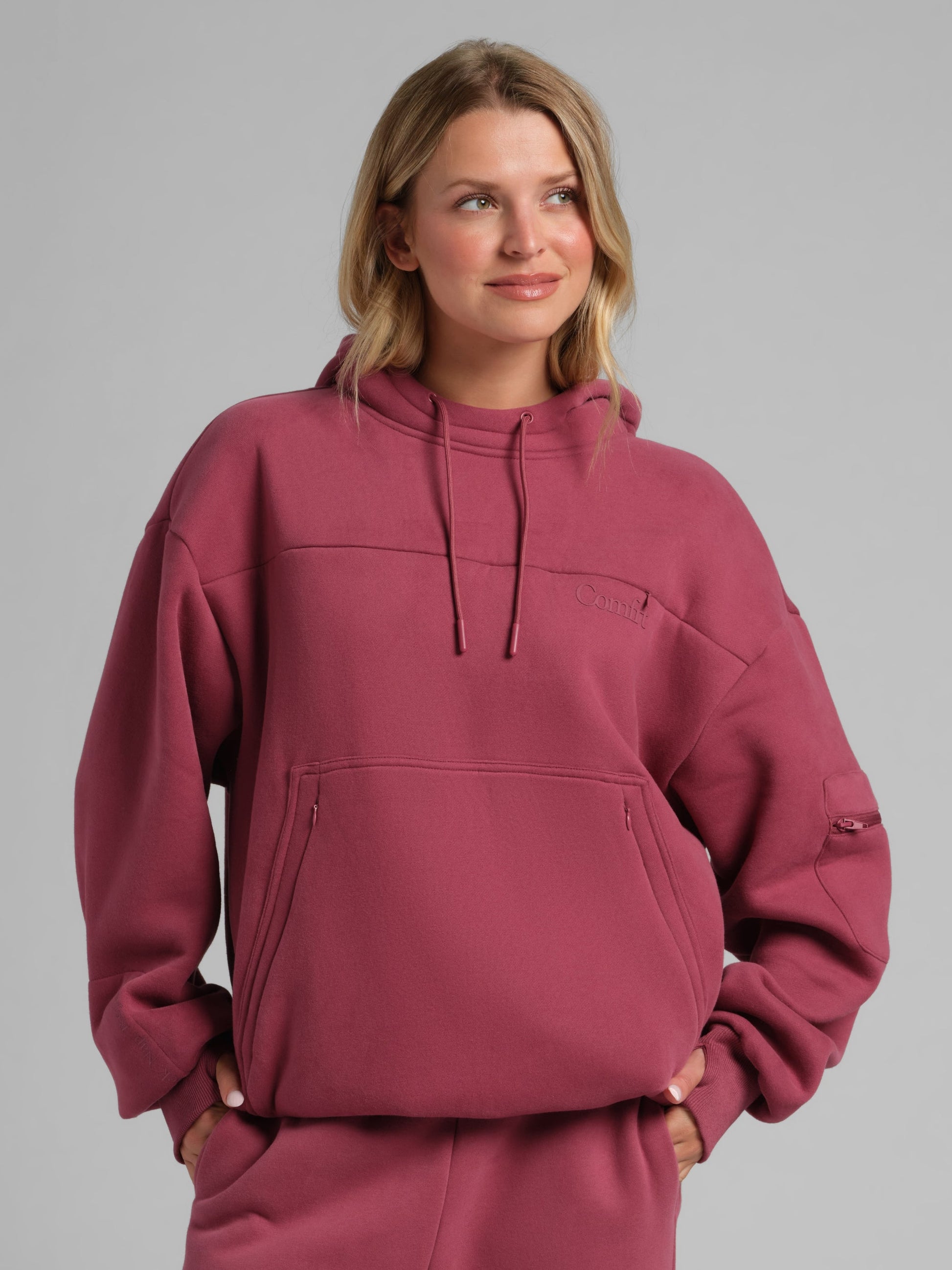 Comfrt Snak™ Hoodie Heavyweight Fleece with 6 Snack Pockets