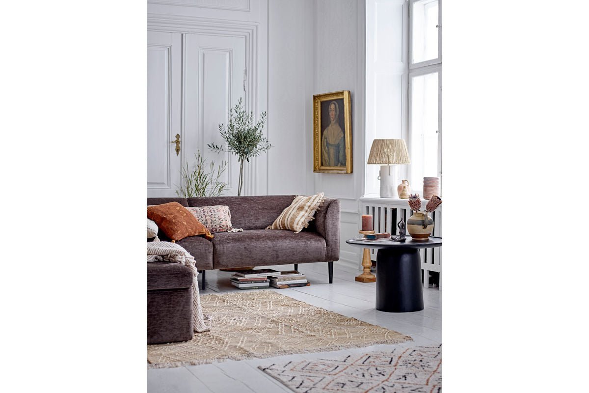 Luxusbetten24 Tischlampe Cocoahead mit Juteschnur Weiß