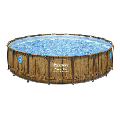 Bestway SwimVista Piscina Tubular Redonda con Ventanas Ø 5,49 x 1,22 m
