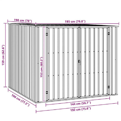 Abri Jardin Métal vidaXL 46254