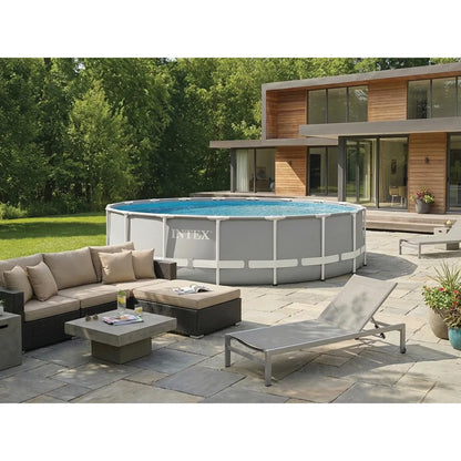 Intex Prism Frame Piscina Redonda Ø5.49x1.22m PVC Triple Capa
