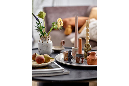 Luxusbetten24 Vase Luna Weiße Keramikvase Minimalistisches Design für Wohnzimmer